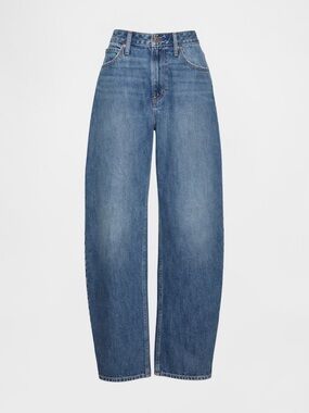 GAP curvy high rise barrel jeans